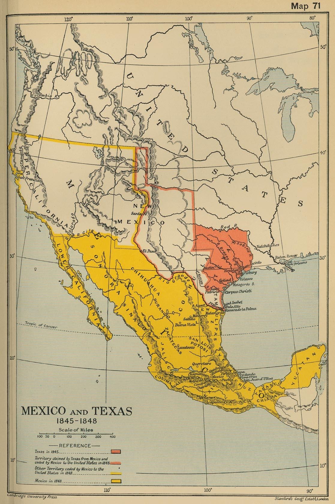 kat jeyografik nan Meksik 1700