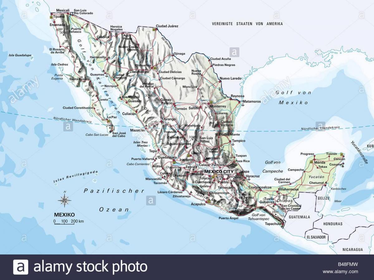 kat jeyografik nan Meksik oseyan