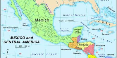 Kat jeyografik Meksik ak amerik santral