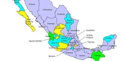 Kat jeyografik nan eta Mexicos
