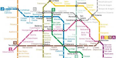 Metro kat jeyografik Meksik